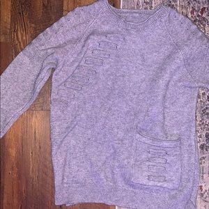 Very unique grey sweater!!